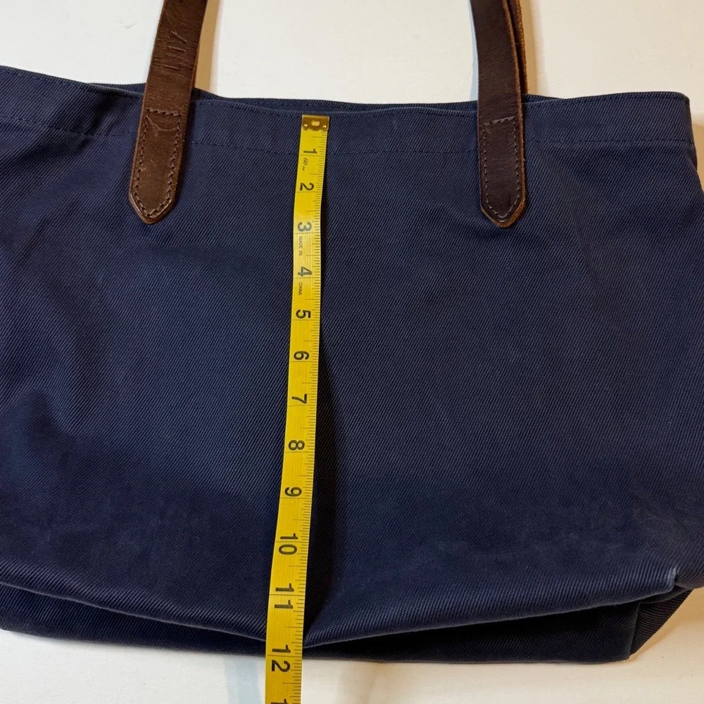 Joshu + Vela Canvas Tote Bag Leather Straps Made in USA San Fran